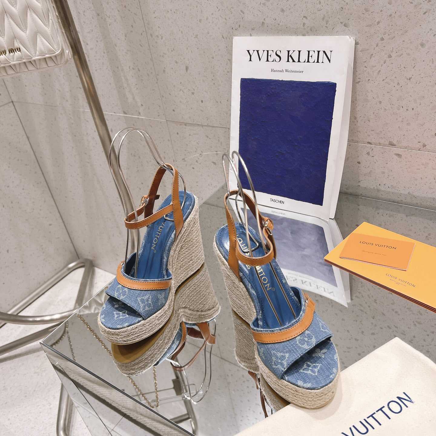 Louis Vuitton Helios Wedge Sandal   - PerfectKickZ