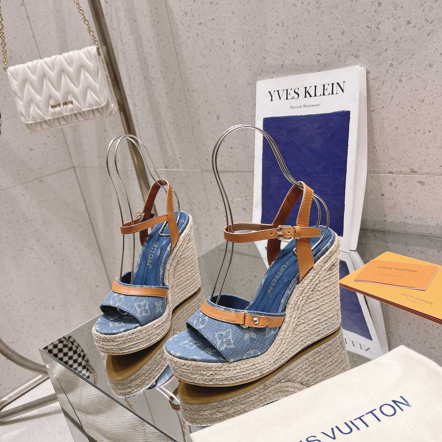Louis Vuitton Helios Wedge Sandal   - PerfectKickZ