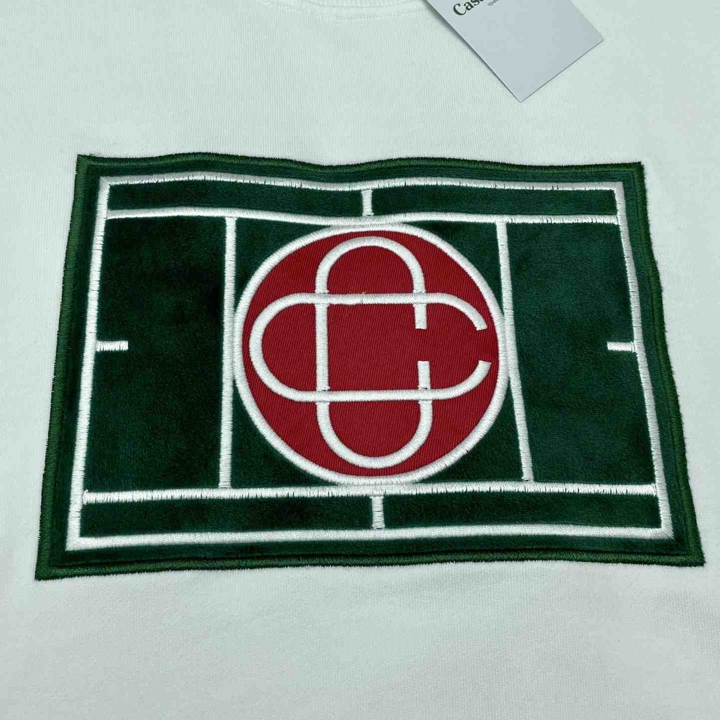 Casablanca Tennis Court Chenille Crew Sweat - PerfectKickZ