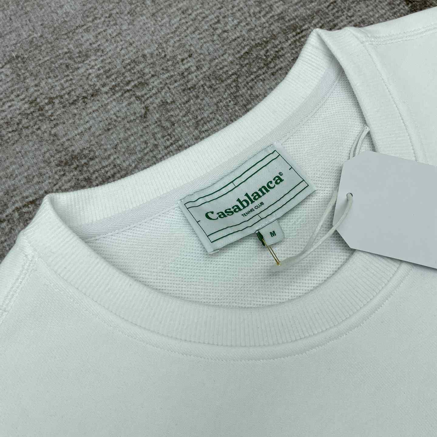Casablanca Tennis Court Chenille Crew Sweat - PerfectKickZ
