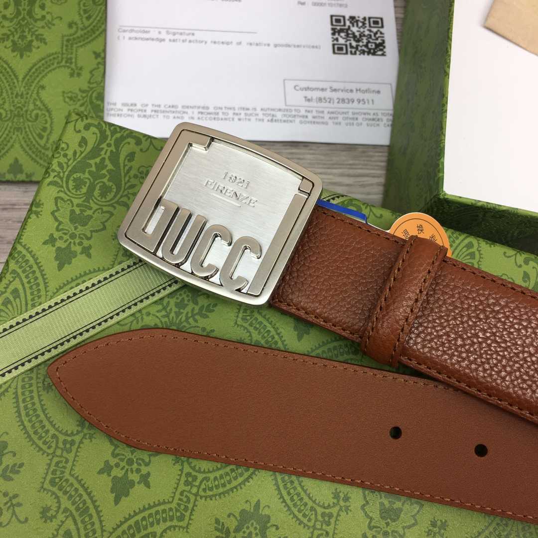 Gucci Leather Belt  35mm - PerfectKickZ