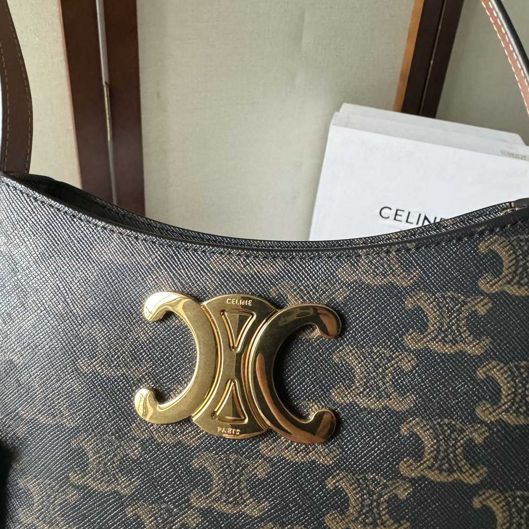 Celine Medium Tilly Bag In Triomphe Canvas And Calfskin  - PerfectKickZ