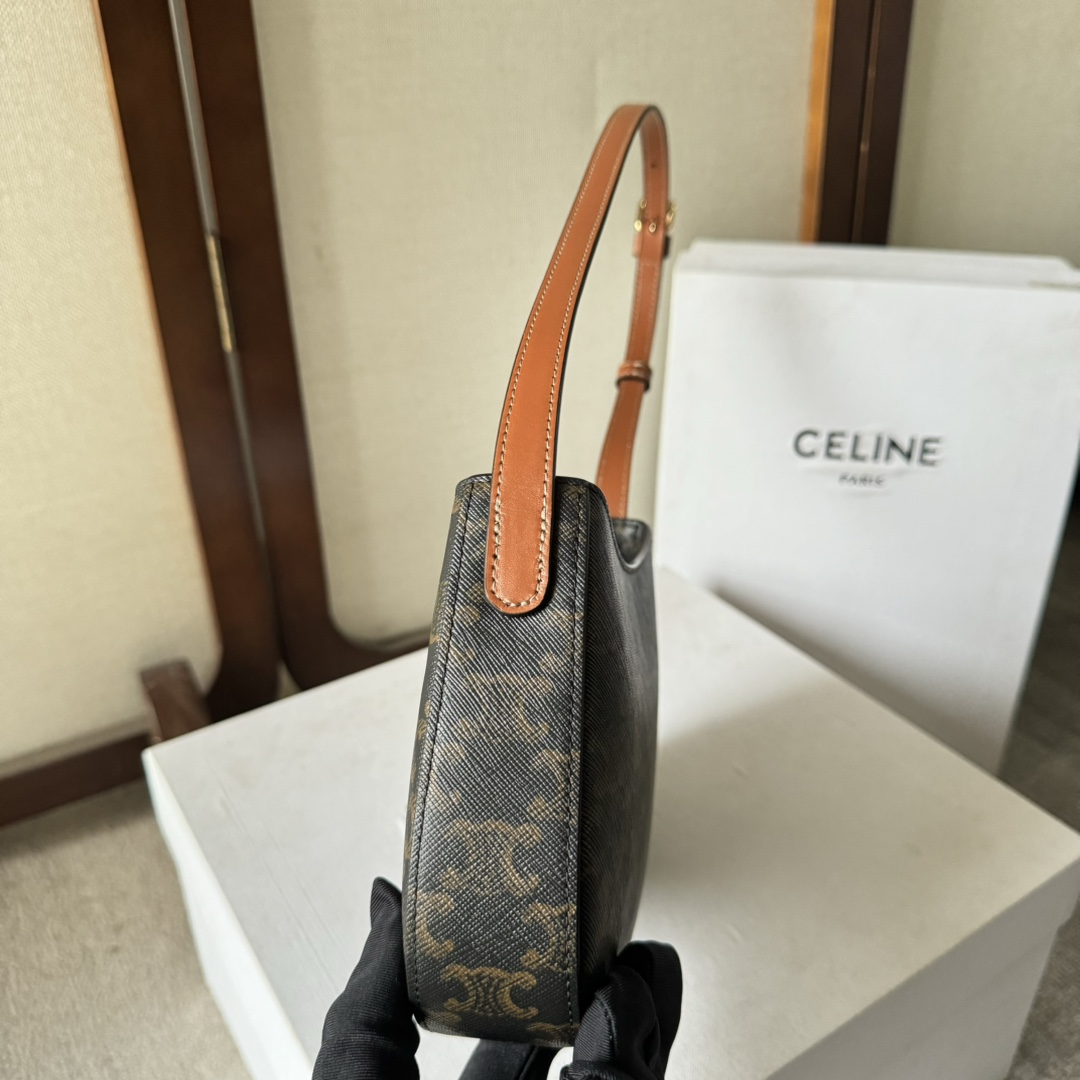 Celine Medium Tilly Bag In Triomphe Canvas And Calfskin  - PerfectKickZ