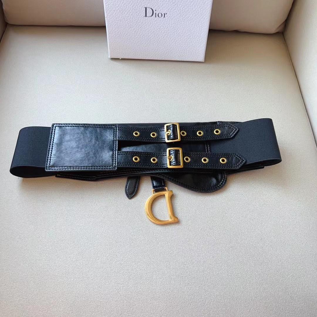 Dior Saddle Wide Waist Belt    - PerfectKickZ