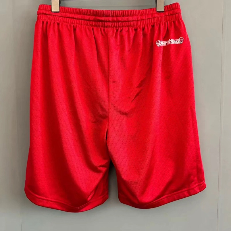 Chrome Hearts Matty Boy Form Mesh Varsity Shorts Red - PerfectKickZ