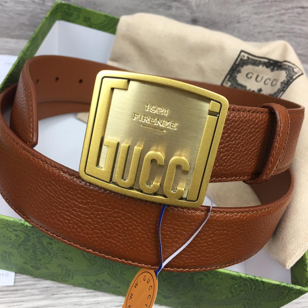 Gucci Leather Belt  35mm - PerfectKickZ