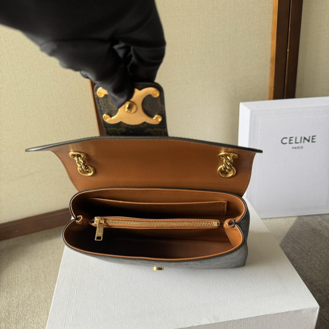 Celine Medium Celine Victoire Bag In Triomphe Canvas - PerfectKickZ
