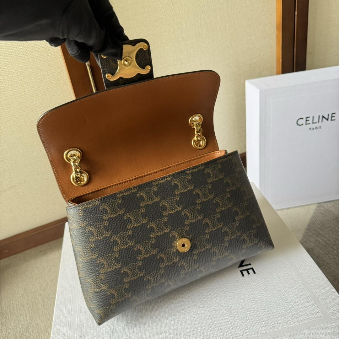Celine Medium Celine Victoire Bag In Triomphe Canvas - PerfectKickZ