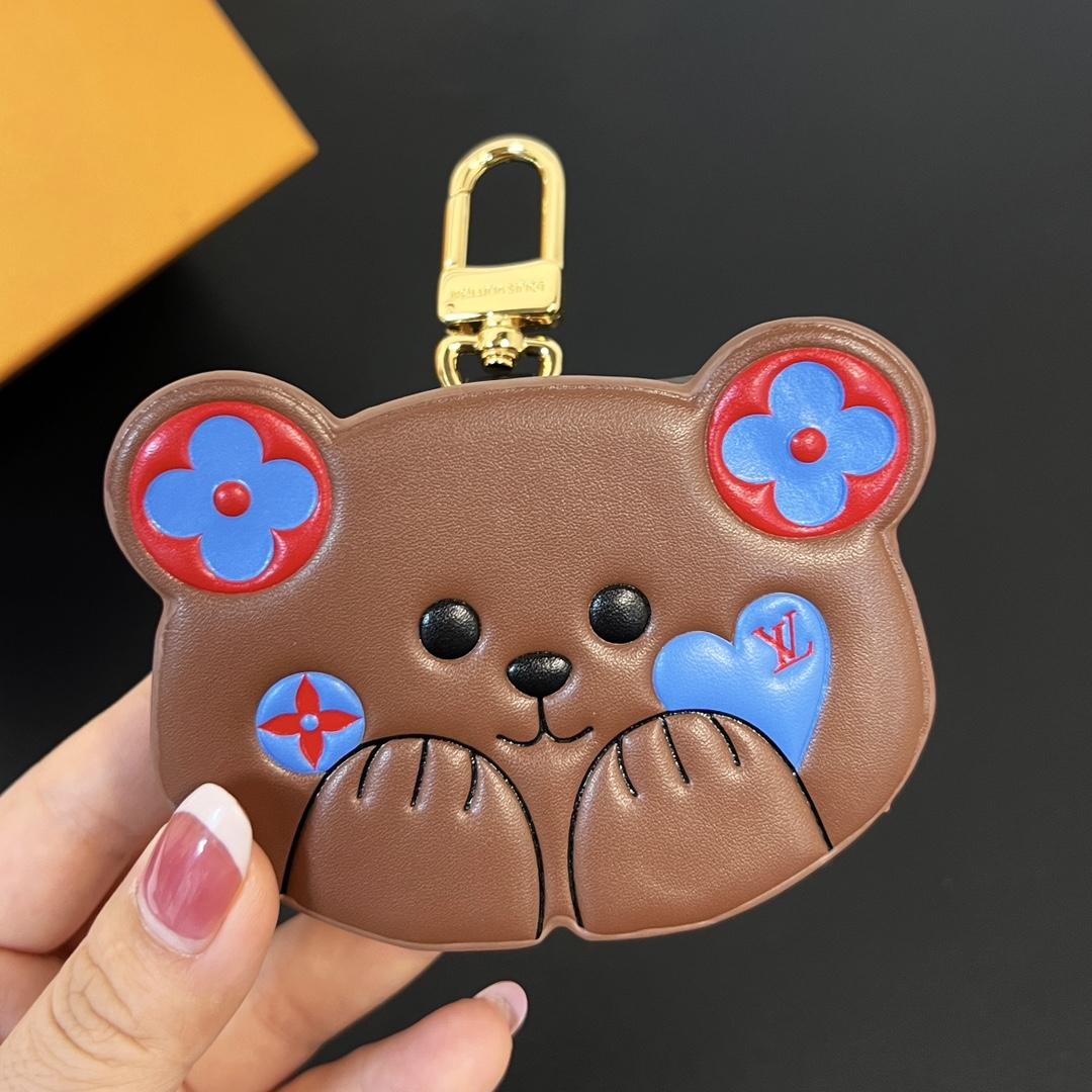 Louis Vuitton Teddy Bear Earphone Case   M01361 - PerfectKickZ
