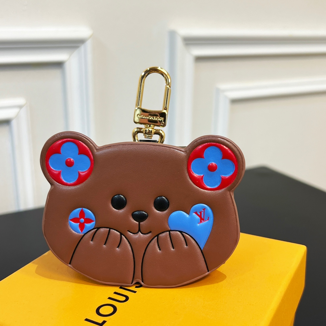 Louis Vuitton Teddy Bear Earphone Case   M01361 - PerfectKickZ