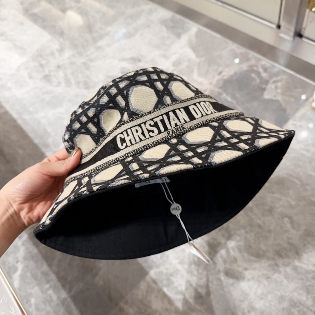 Dior D-Bobby Macrocannage Small Brim Bucket Hat - PerfectKickZ