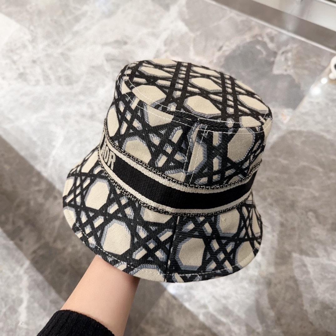Dior D-Bobby Macrocannage Small Brim Bucket Hat - PerfectKickZ