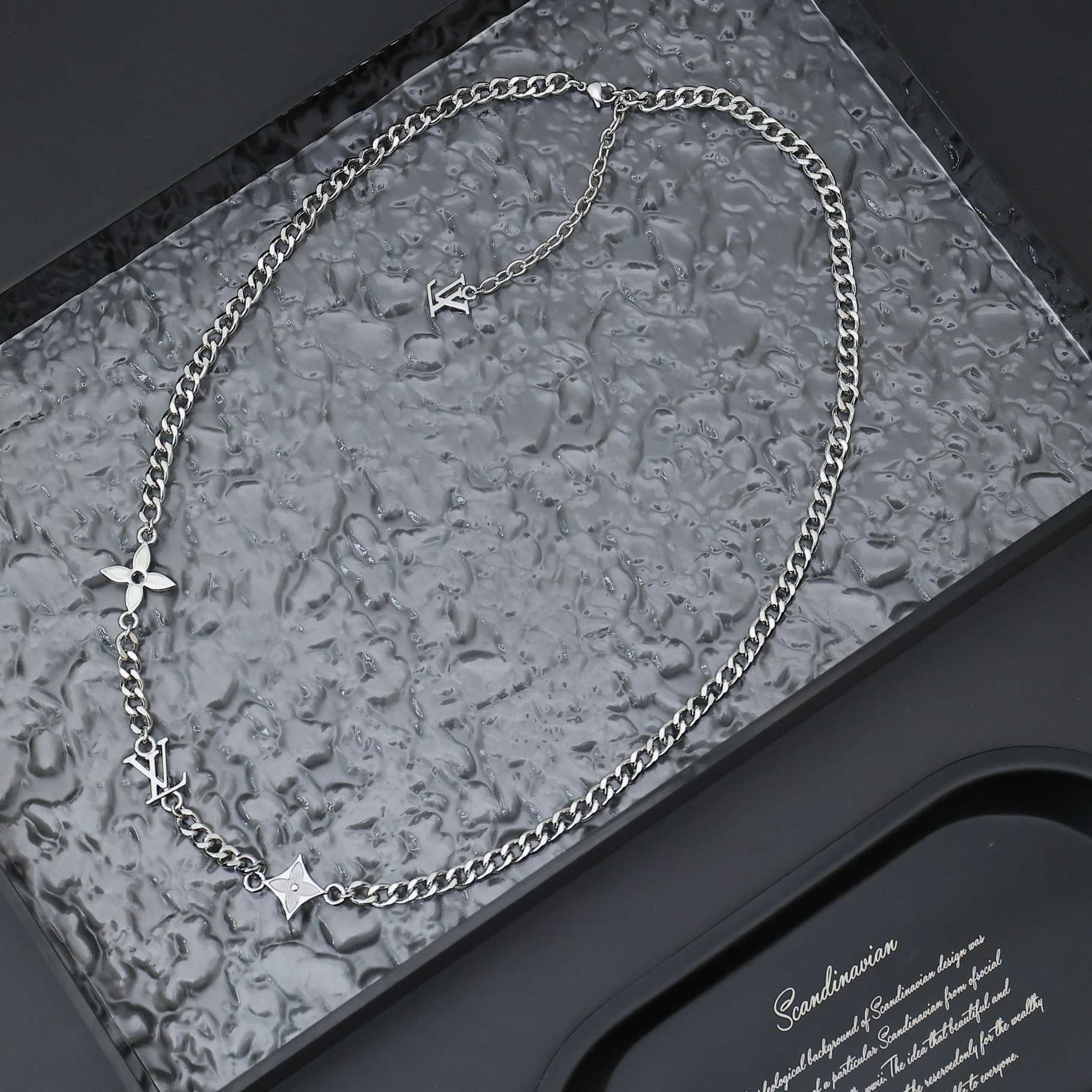Louis Vuitton MNG Row Necklace   M01490 - PerfectKickZ