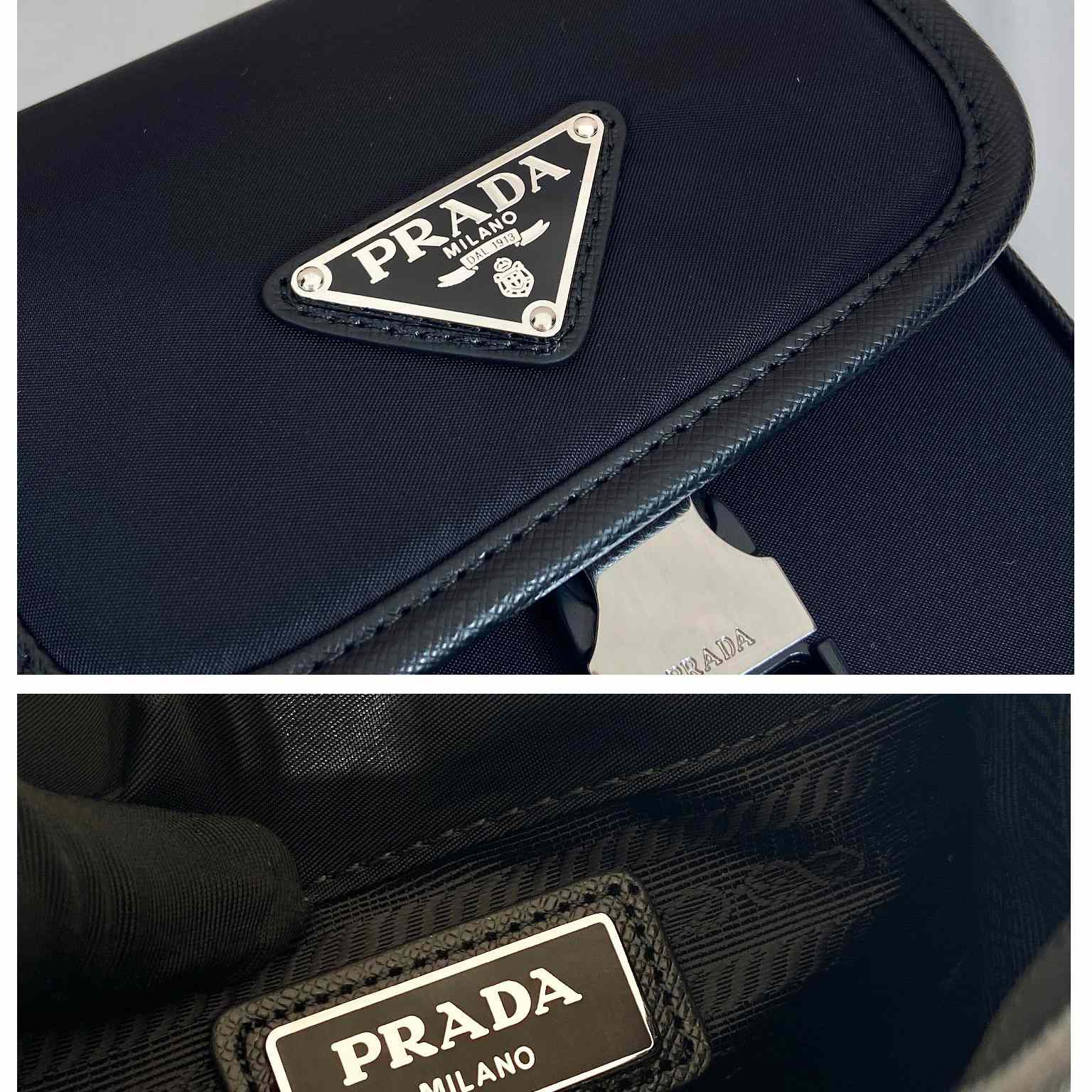 Prada Re-Nylon And Saffiano Leather Shoulder Bag - PerfectKickZ