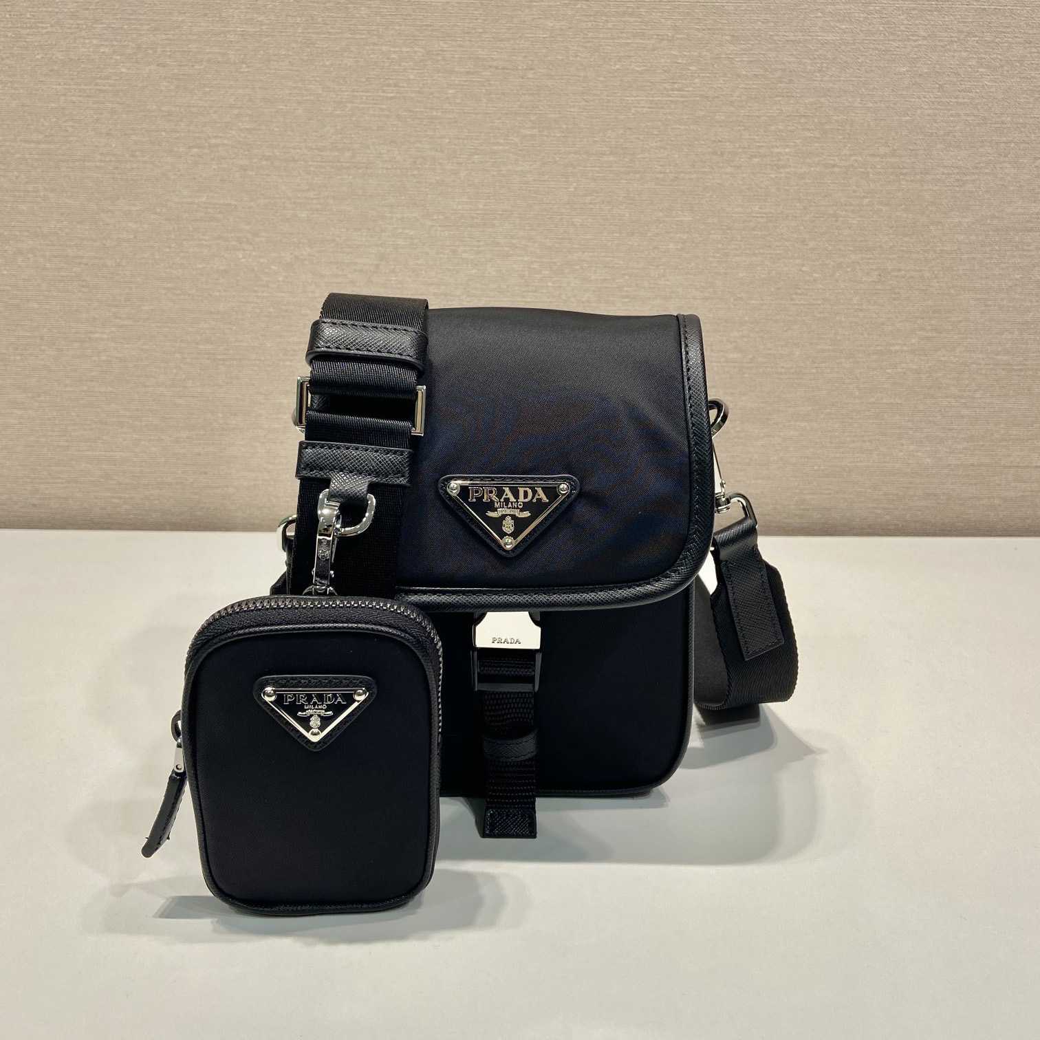 Prada Re-Nylon And Saffiano Leather Shoulder Bag - PerfectKickZ