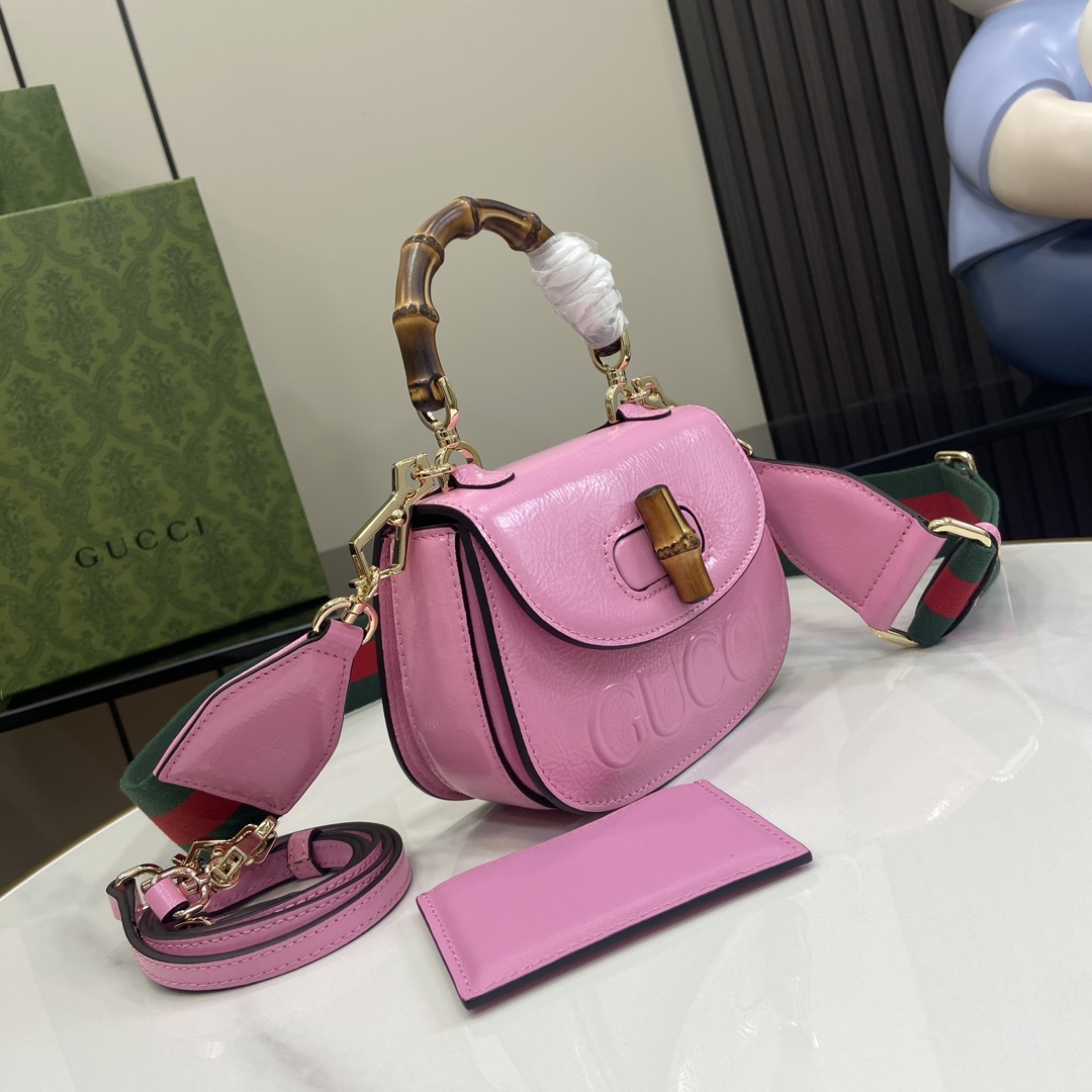Gucci Bamboo 1947 Mini Top Handle Bag - PerfectKickZ