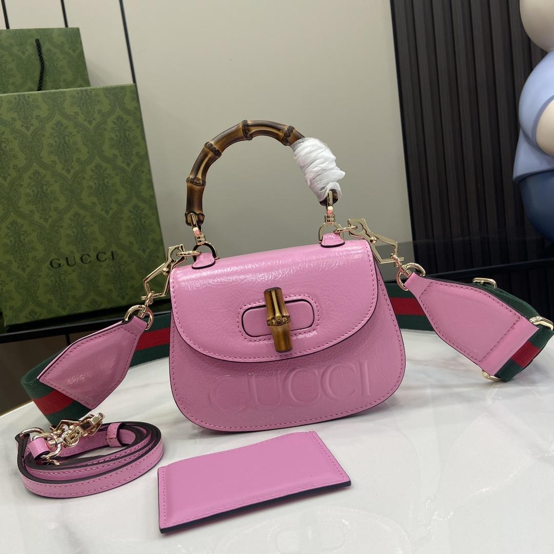 Gucci Bamboo 1947 Mini Top Handle Bag - PerfectKickZ