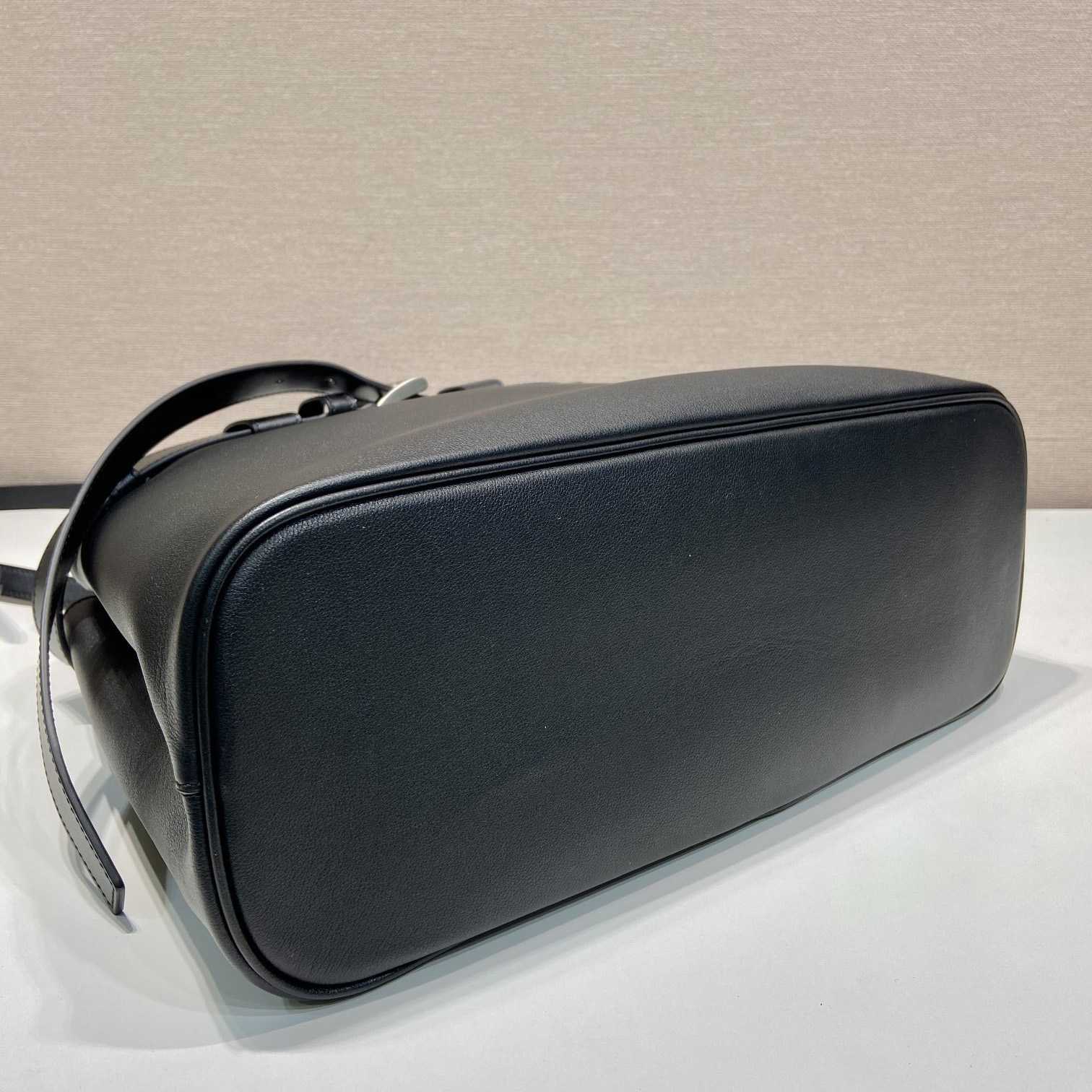 Prada Buckle Large Leather Handbag With Belt - PerfectKickZ