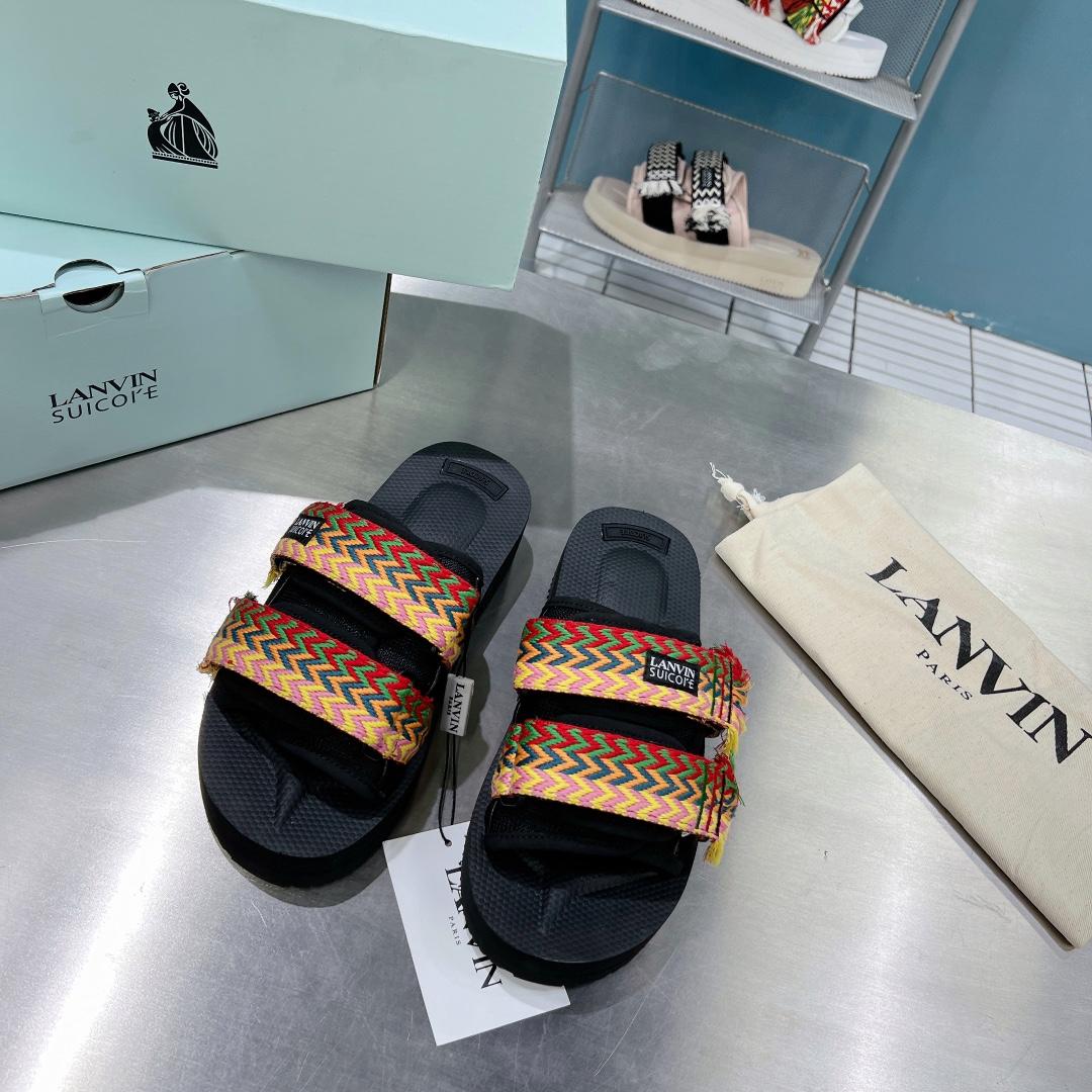 Suicoke x Lanvin Curb Woven-strap Sandals - PerfectKickZ