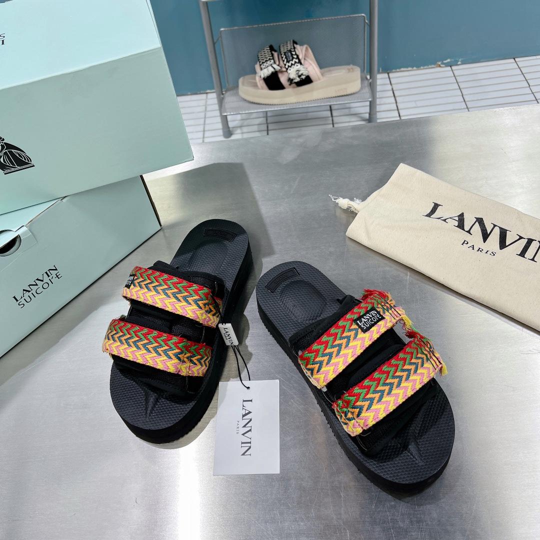 Suicoke x Lanvin Curb Woven-strap Sandals - PerfectKickZ