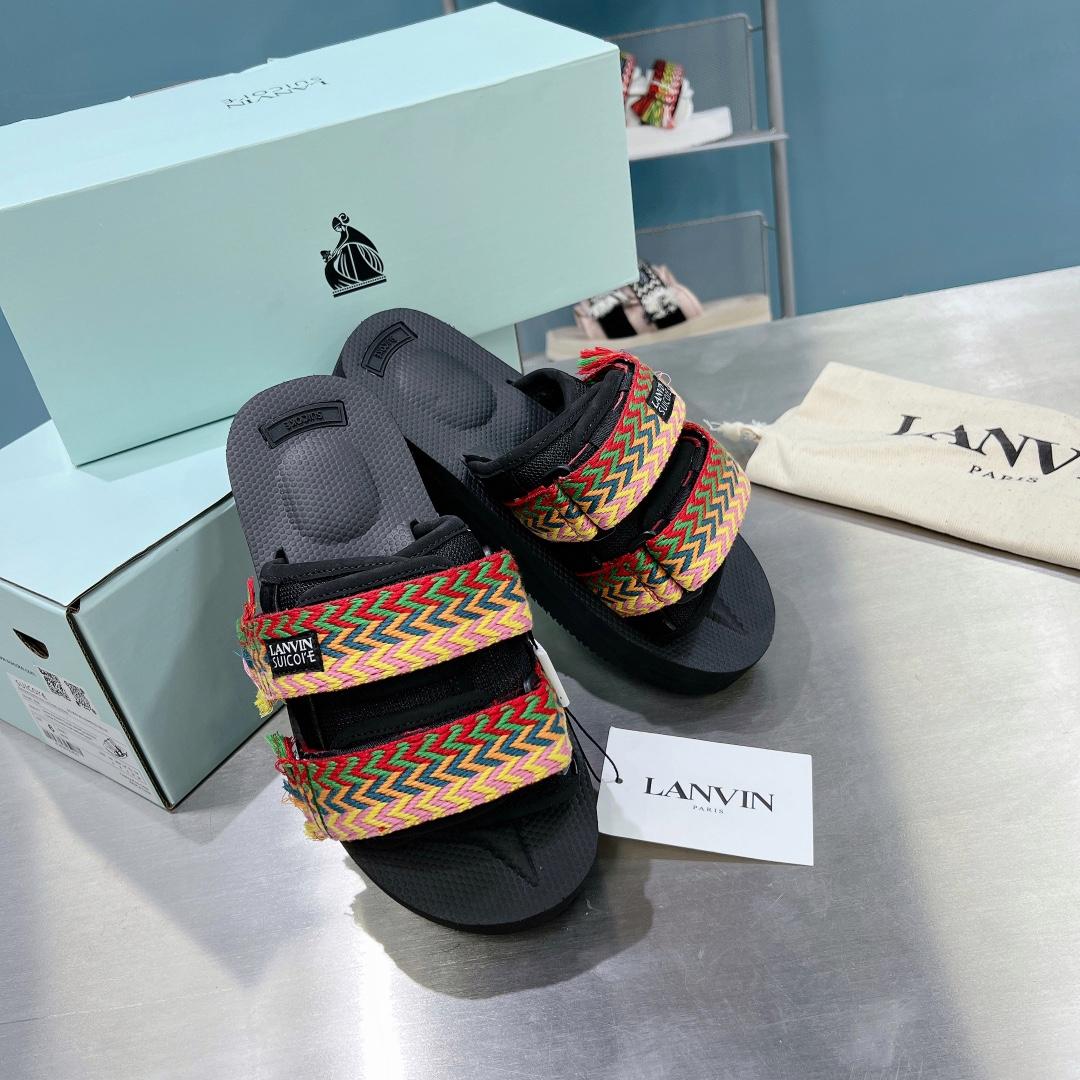 Suicoke x Lanvin Curb Woven-strap Sandals - PerfectKickZ