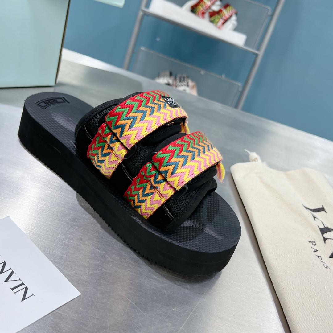 Suicoke x Lanvin Curb Woven-strap Sandals - PerfectKickZ