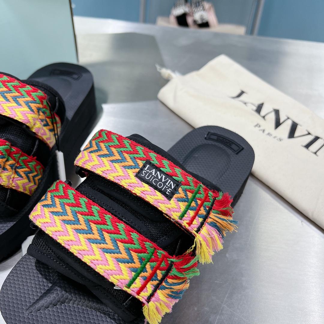 Suicoke x Lanvin Curb Woven-strap Sandals - PerfectKickZ