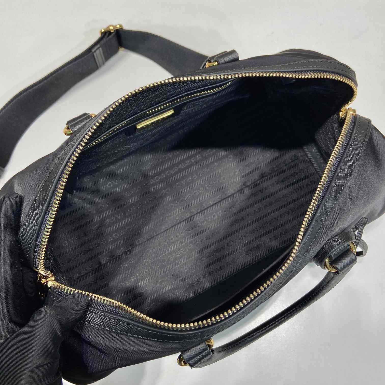 Prada Re-Edition 1978 Medium Re-Nylon And Saffiano Leather Top-handle Bag - PerfectKickZ
