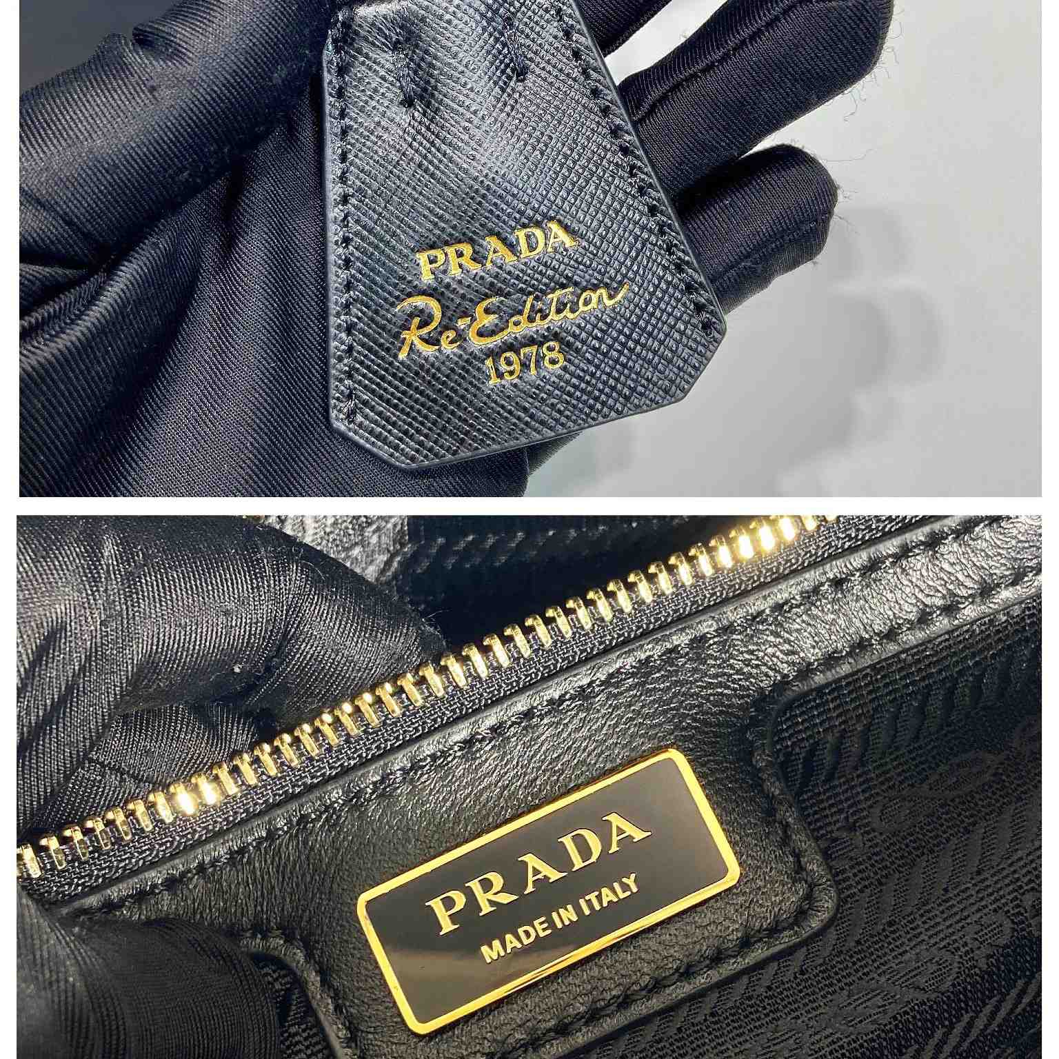 Prada Re-Edition 1978 Medium Re-Nylon And Saffiano Leather Top-handle Bag - PerfectKickZ