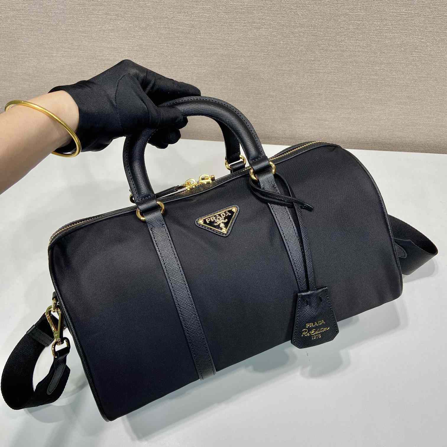 Prada Re-Edition 1978 Medium Re-Nylon And Saffiano Leather Top-handle Bag - PerfectKickZ