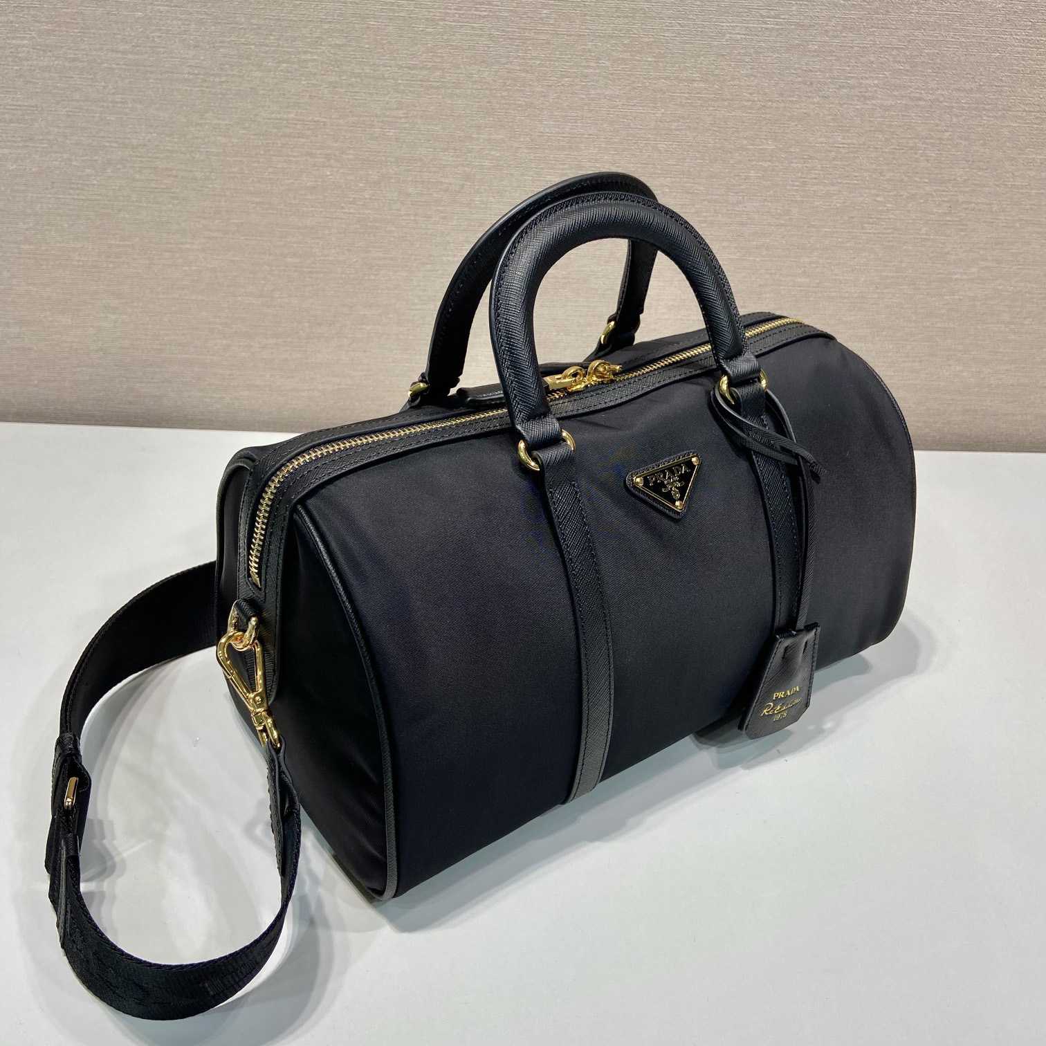 Prada Re-Edition 1978 Medium Re-Nylon And Saffiano Leather Top-handle Bag - PerfectKickZ
