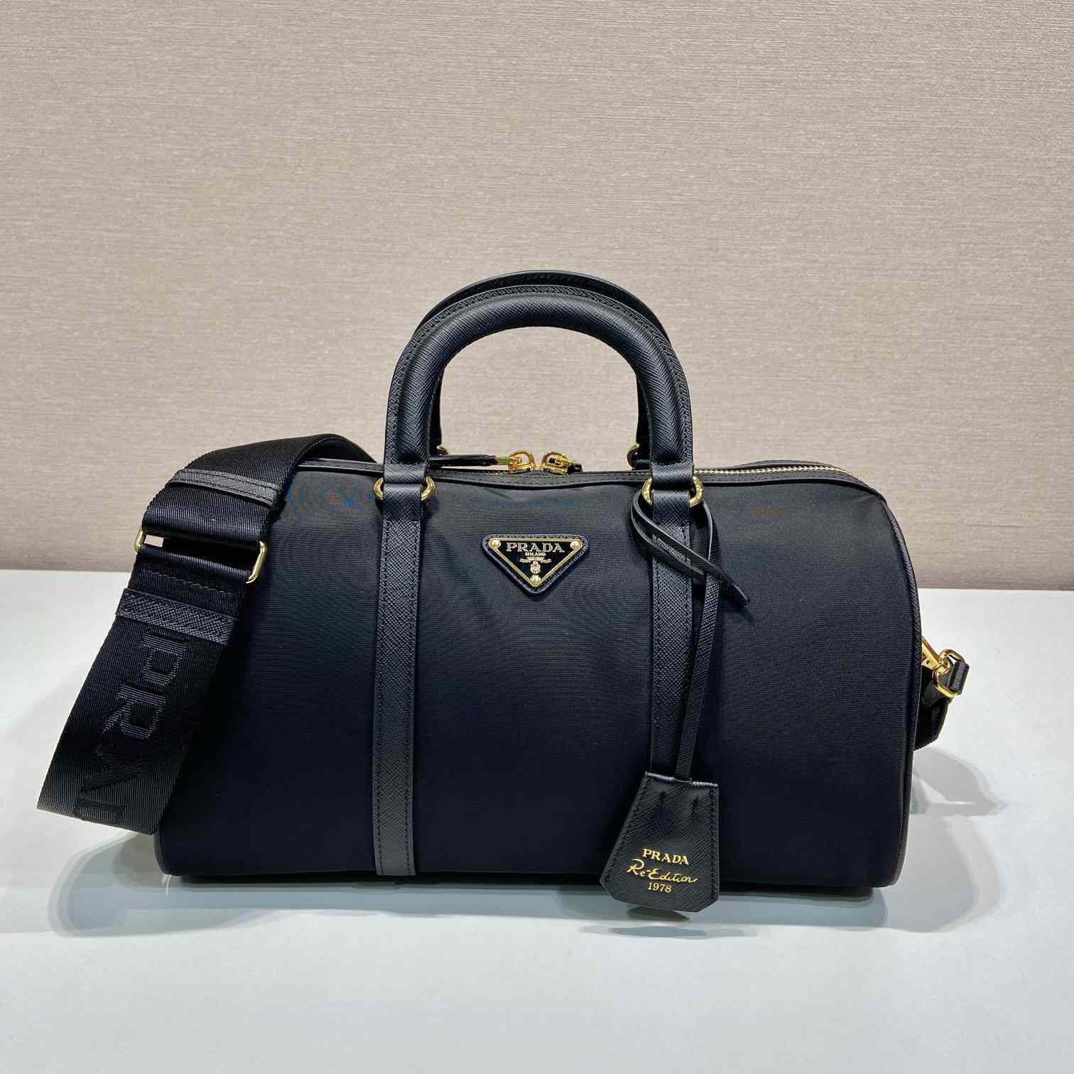 Prada Re-Edition 1978 Medium Re-Nylon And Saffiano Leather Top-handle Bag - PerfectKickZ