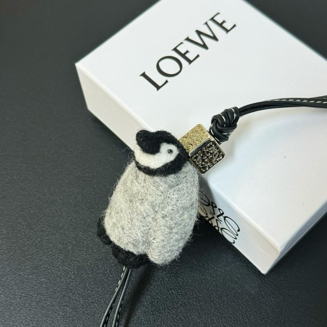 Loewe Baby Penguin Charm In Felt And Calfskin - PerfectKickZ