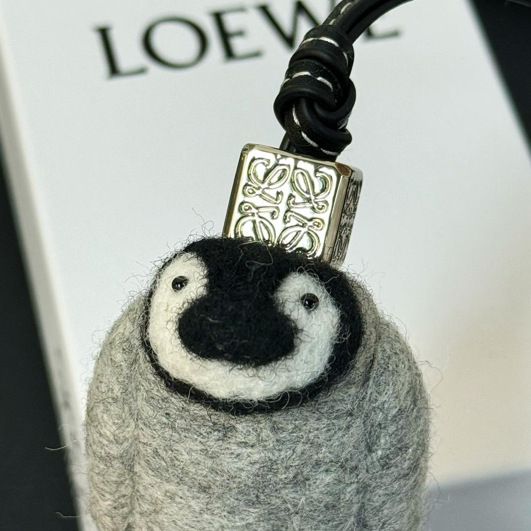 Loewe Baby Penguin Charm In Felt And Calfskin - PerfectKickZ