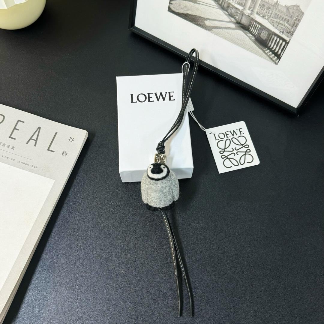 Loewe Baby Penguin Charm In Felt And Calfskin - PerfectKickZ