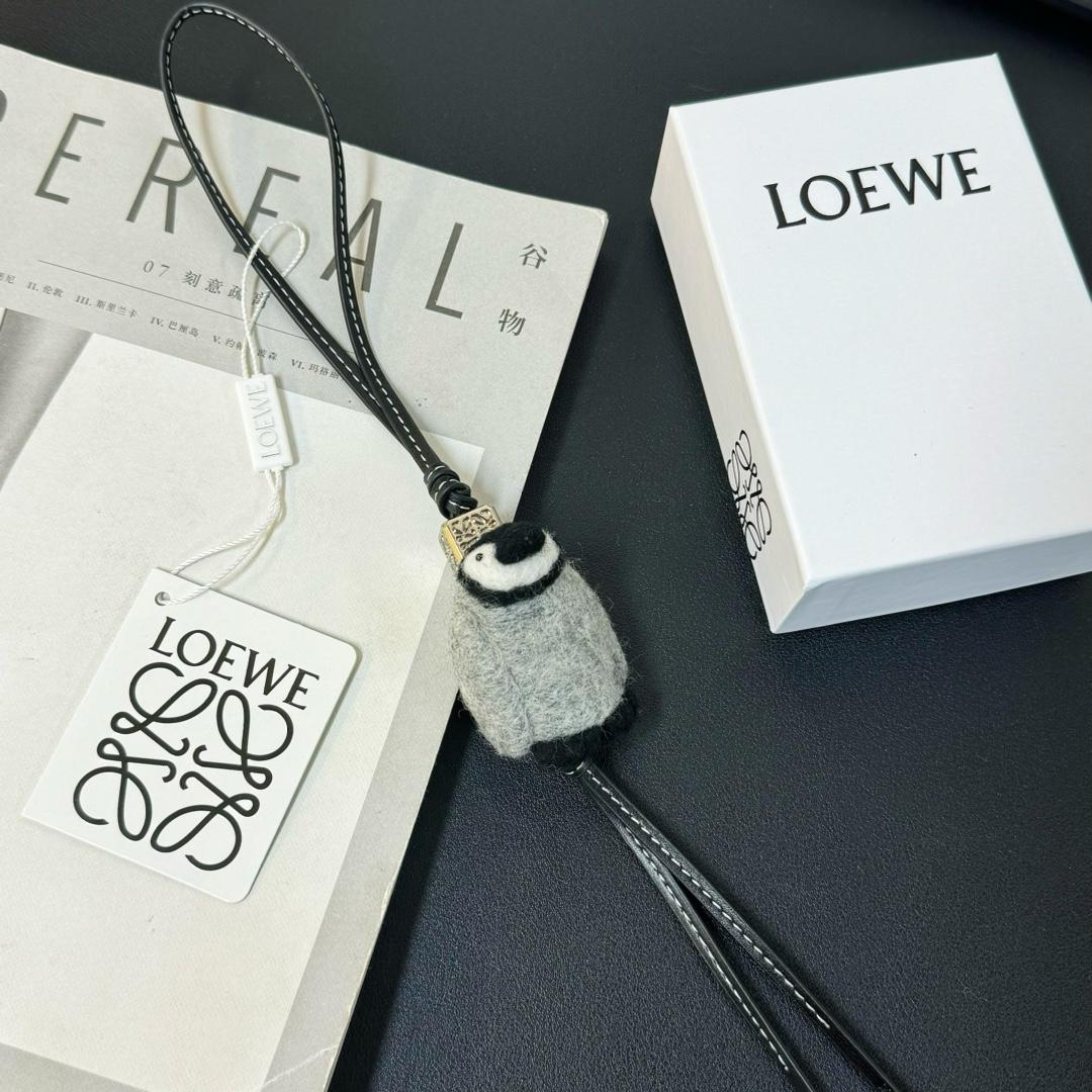 Loewe Baby Penguin Charm In Felt And Calfskin - PerfectKickZ