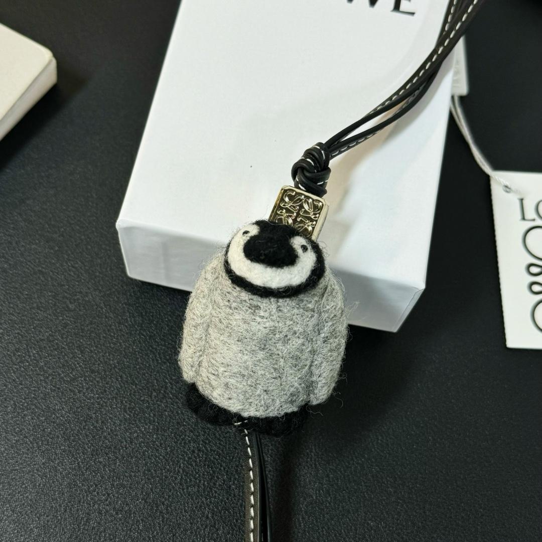 Loewe Baby Penguin Charm In Felt And Calfskin - PerfectKickZ