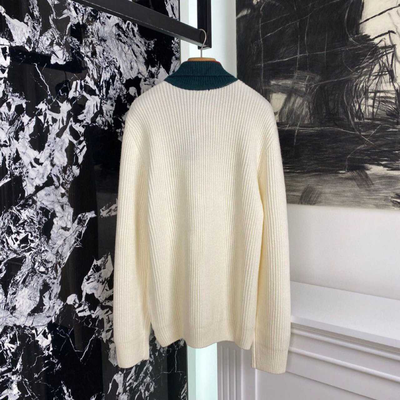 Gucci Knit Wool Sweater With Web - PerfectKickZ