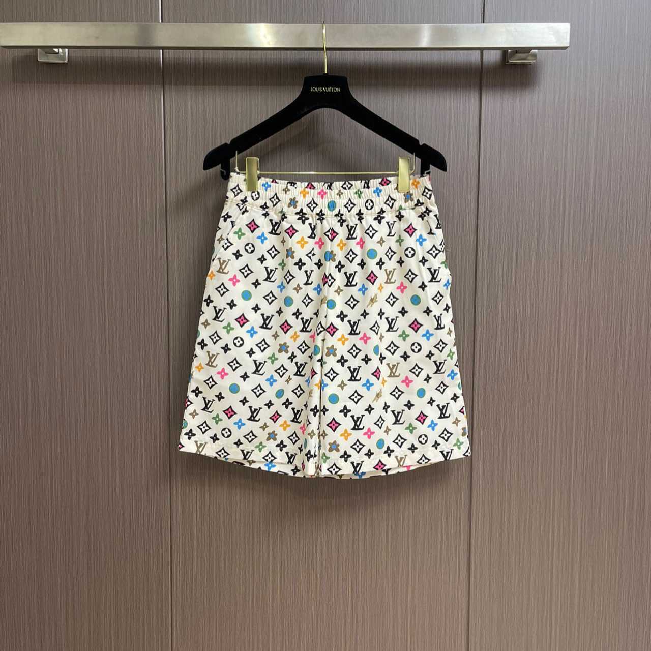 Louis Vuitton By Tyler, the Creator Monogram Printed Silk Shorts - PerfectKickZ