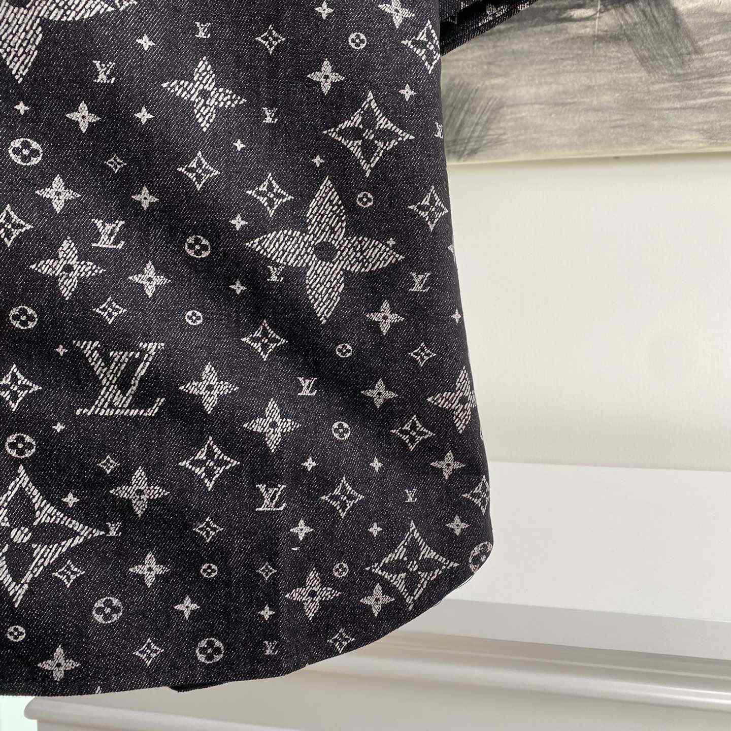 Louis Vuitton Monogram Denim Baseball Shirt - PerfectKickZ