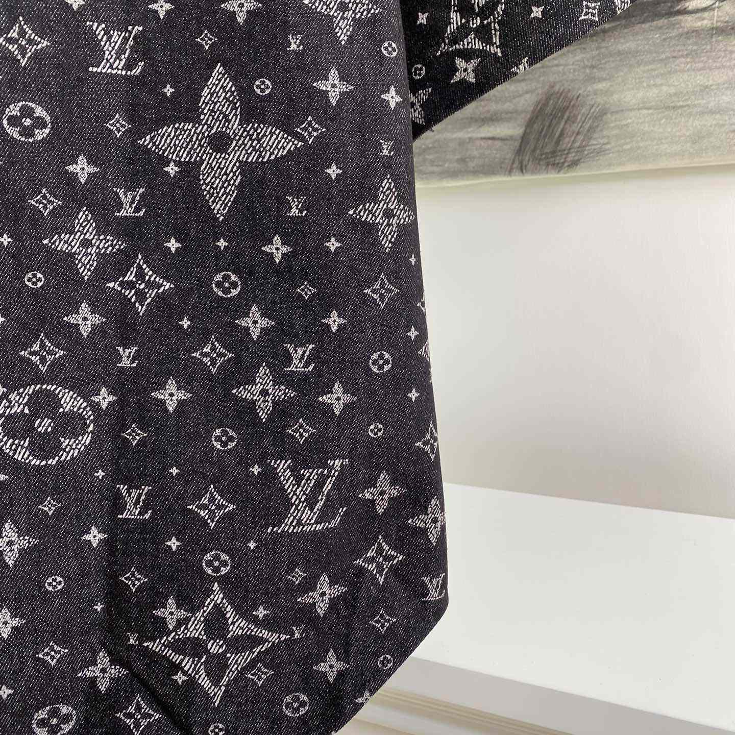 Louis Vuitton Monogram Denim Baseball Shirt - PerfectKickZ