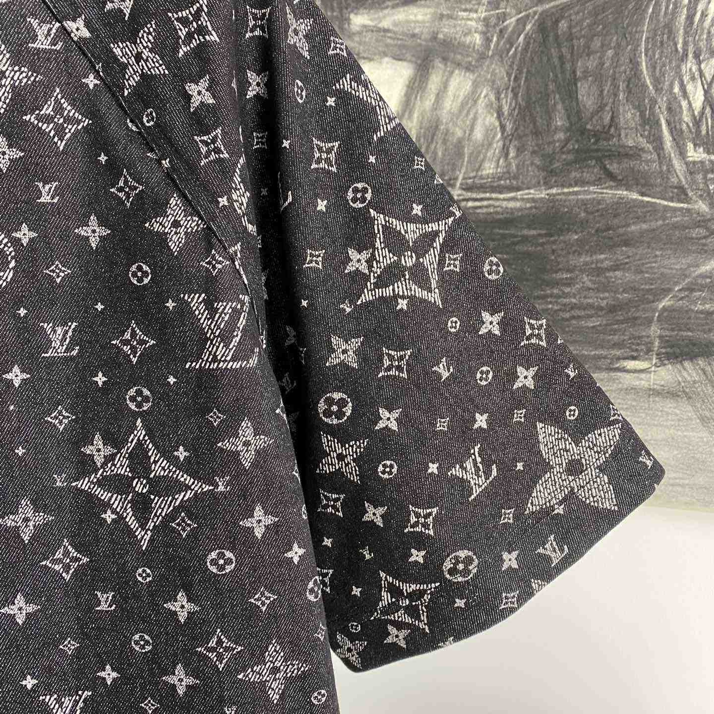 Louis Vuitton Monogram Denim Baseball Shirt - PerfectKickZ