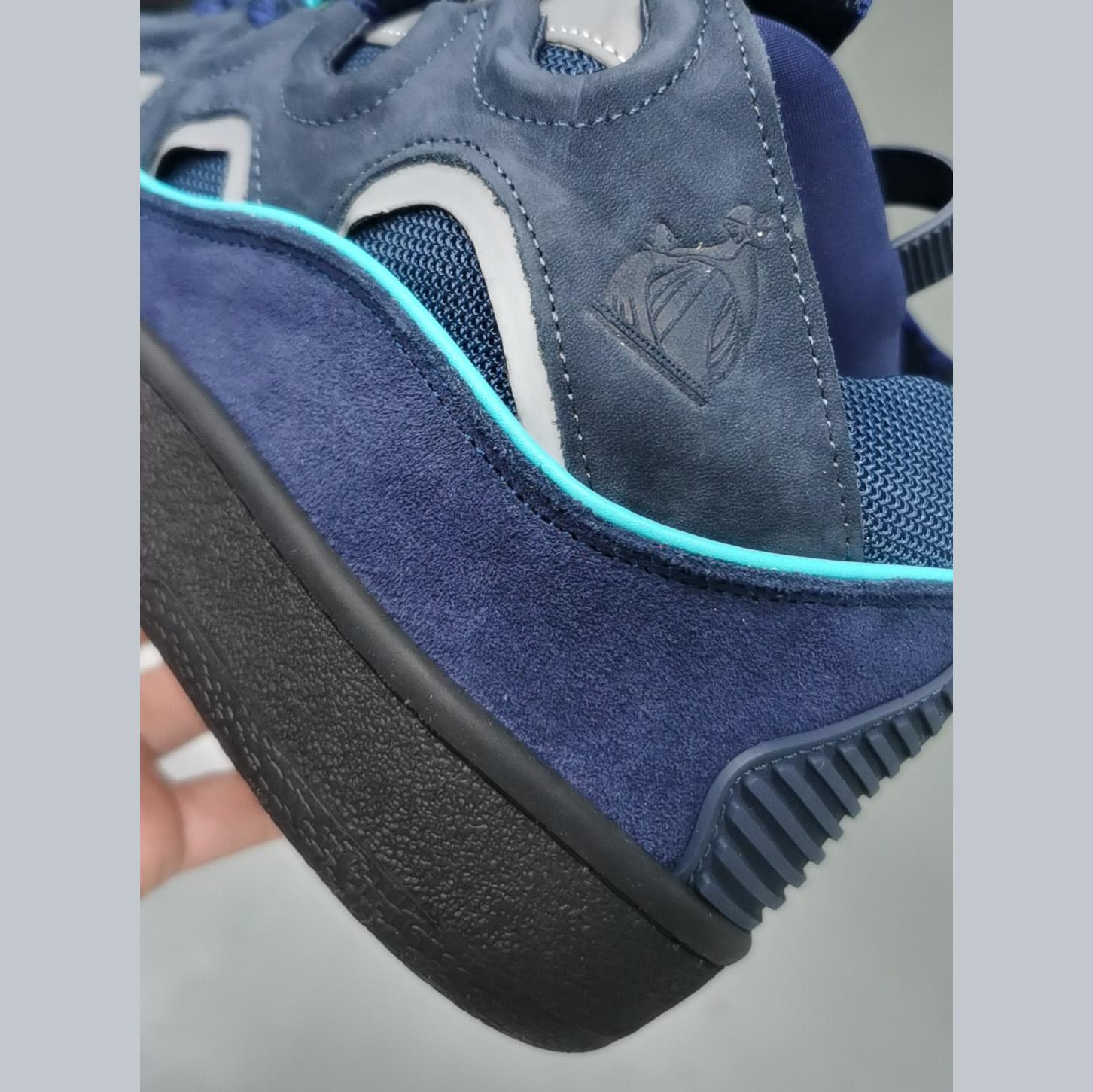Lanvin Curb Panelled Sneakers - PerfectKickZ