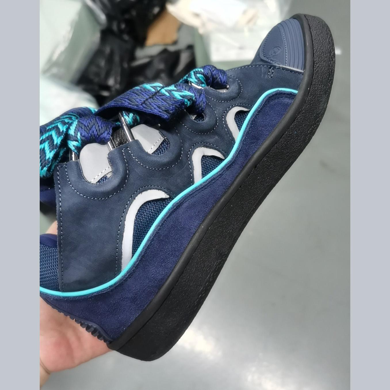 Lanvin Curb Panelled Sneakers - PerfectKickZ
