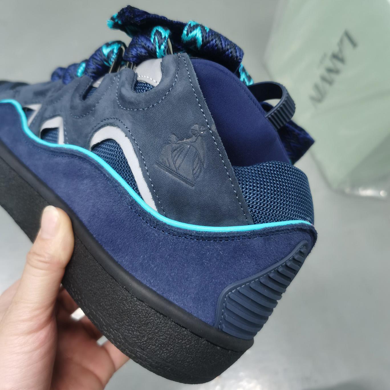 Lanvin Curb Panelled Sneakers - PerfectKickZ