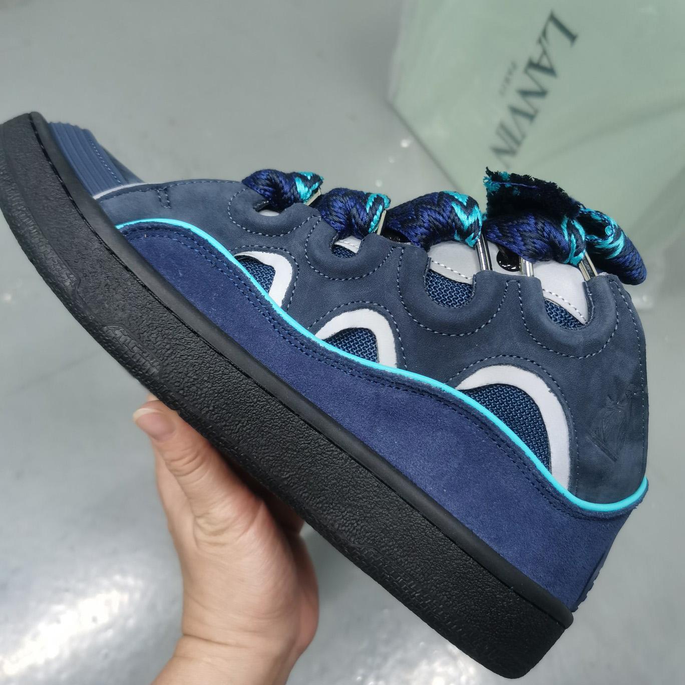 Lanvin Curb Panelled Sneakers - PerfectKickZ