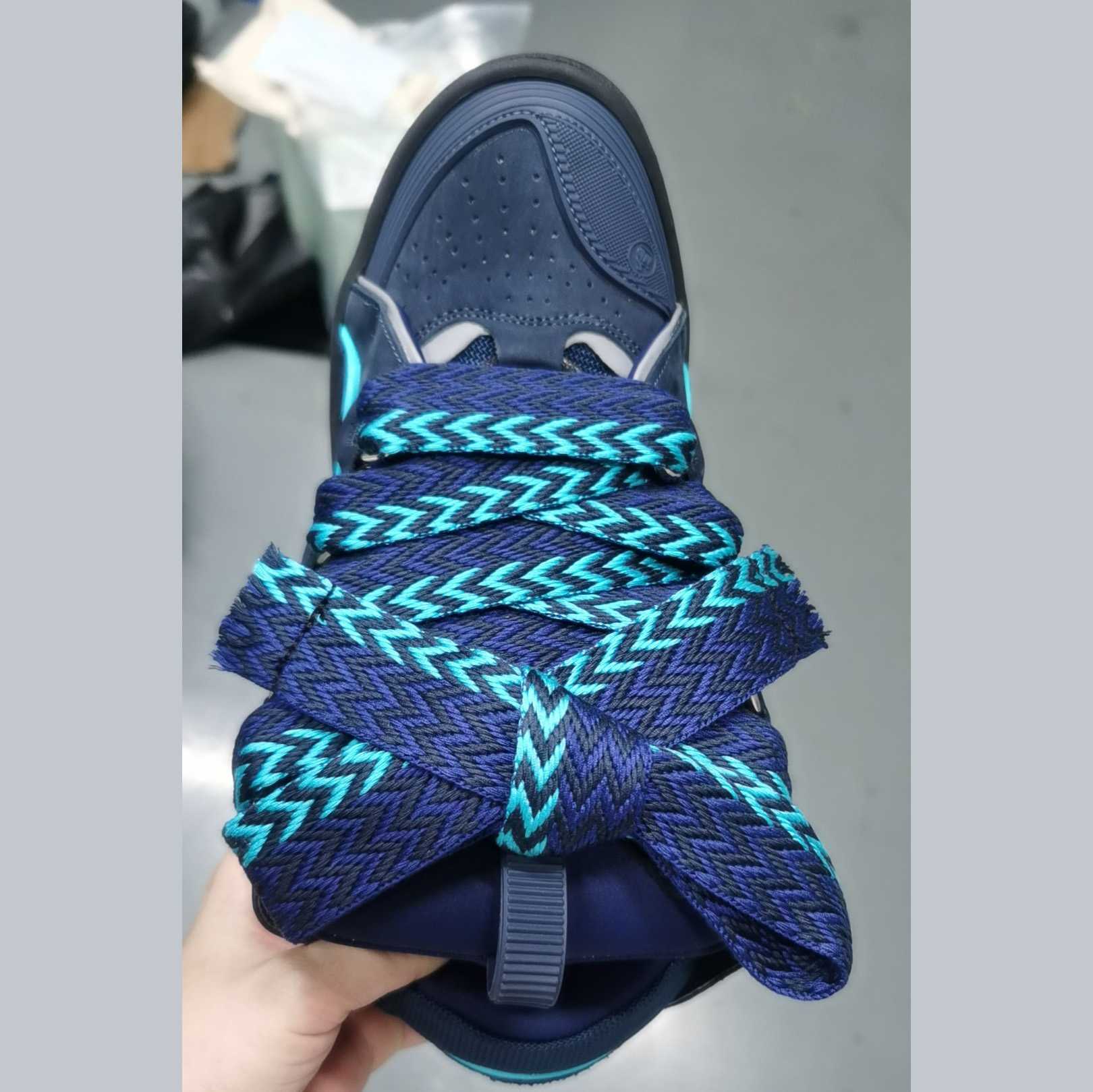 Lanvin Curb Panelled Sneakers - PerfectKickZ