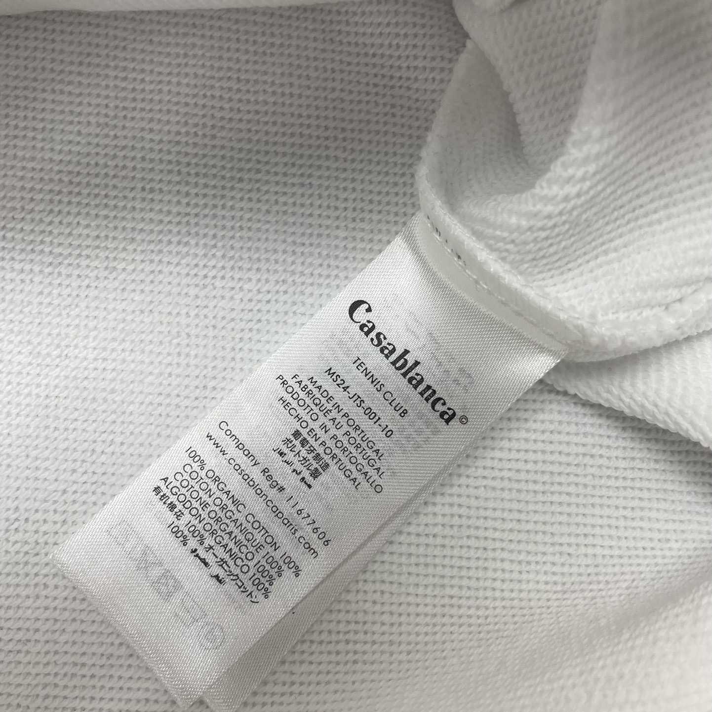 Casablanca White Gradient Arch Organic Cotton Hoodie    c806 - PerfectKickZ