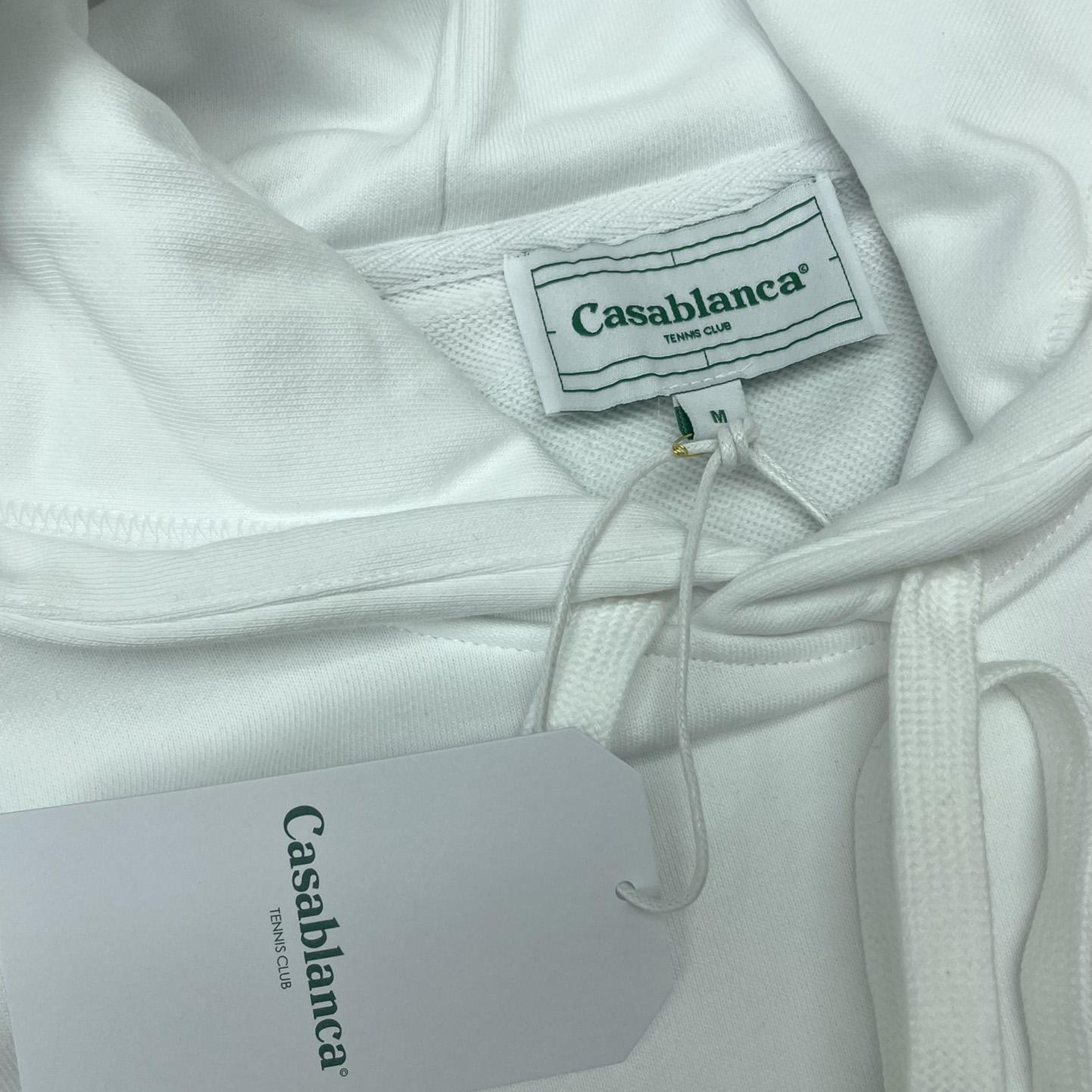 Casablanca White Gradient Arch Organic Cotton Hoodie    c806 - PerfectKickZ
