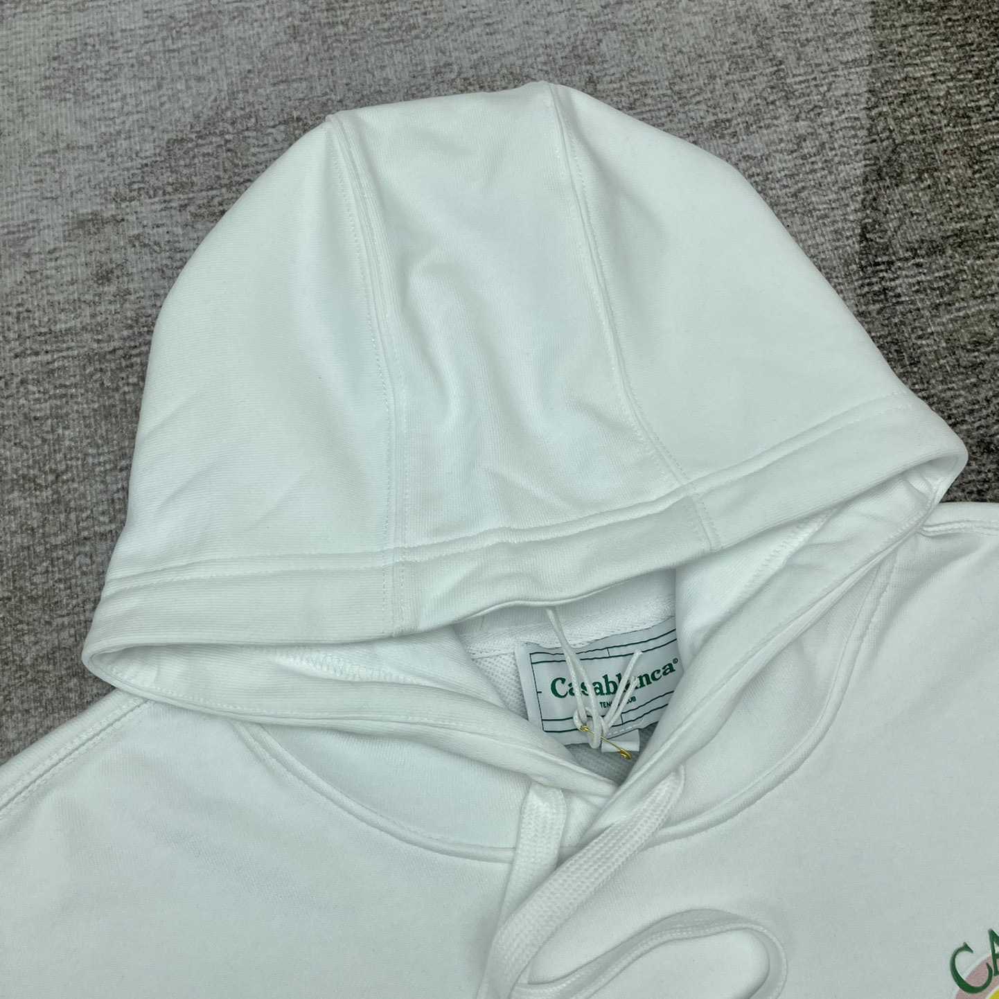Casablanca White Gradient Arch Organic Cotton Hoodie    c806 - PerfectKickZ